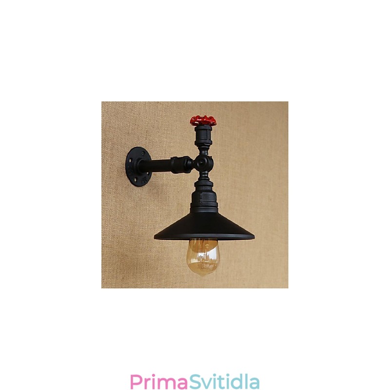 Nástěnná malba rustikální Lodge pro nástěnné svítidla s okolním světlem černá