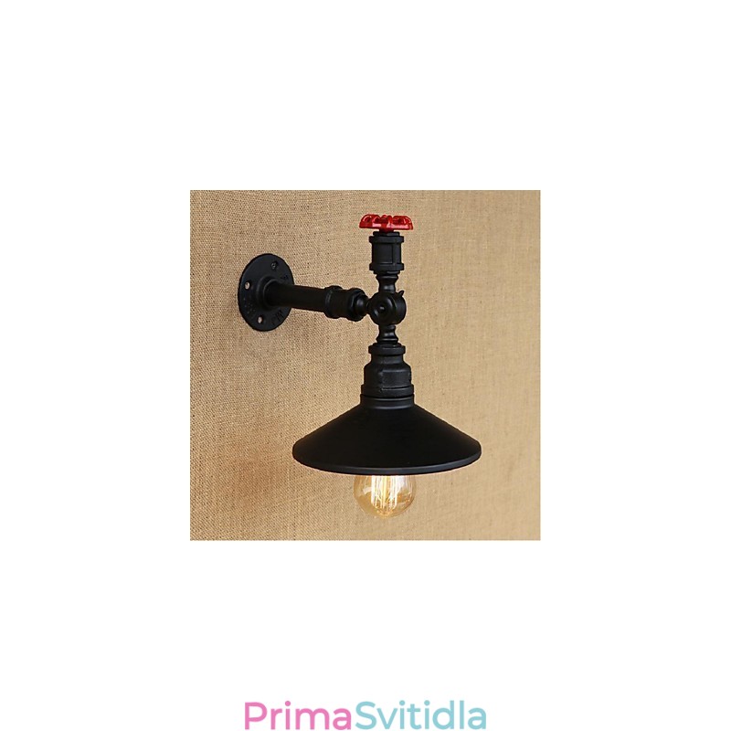 Nástěnná malba rustikální Lodge pro nástěnné svítidla s okolním světlem černá