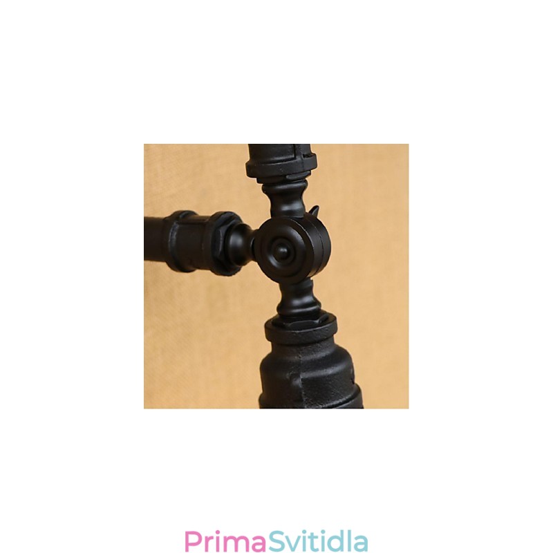 Nástěnná malba rustikální Lodge pro nástěnné svítidla s okolním světlem černá