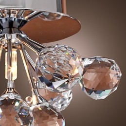 Moderní moderní křišťálový zapuštěný držák v mini stylu z chromového kovu