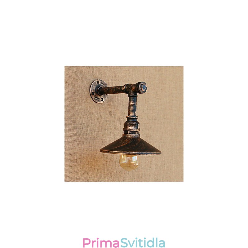 Rustic Lodge Country Antique Mosazný prvek pro nástěnné svítidlo s okolním osvětlením