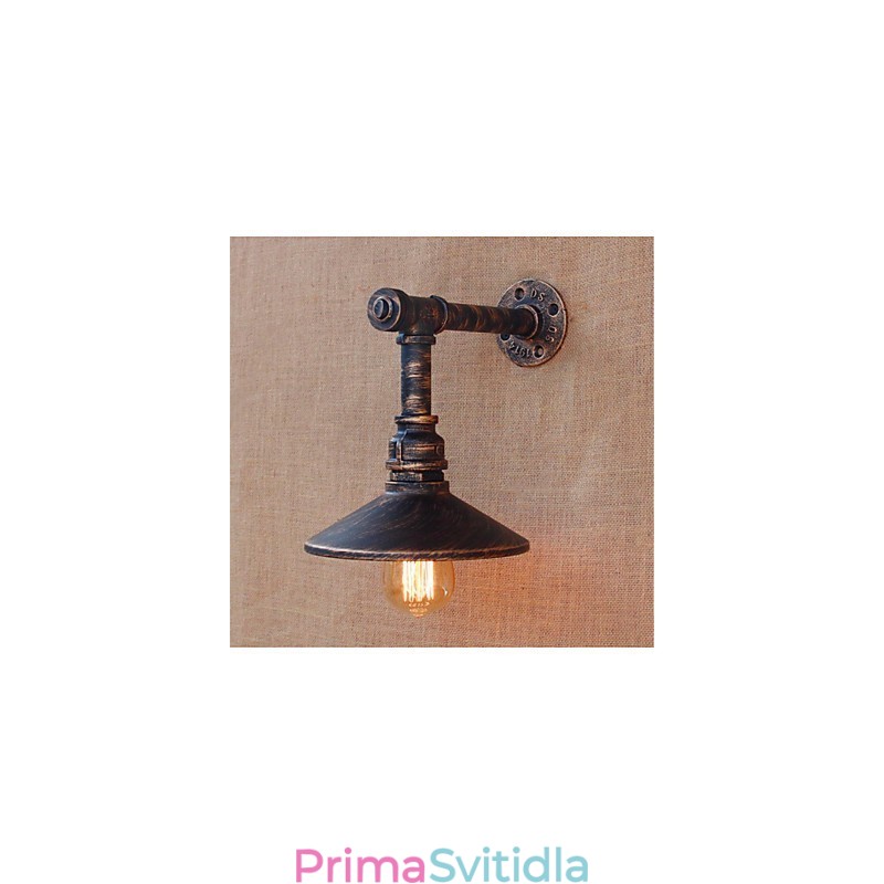 Rustic Lodge Country Antique Mosazný prvek pro nástěnné svítidlo s okolním osvětlením