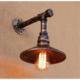 Rustic Lodge Country Antique Mosazný prvek pro nástěnné svítidlo s okolním osvětlením