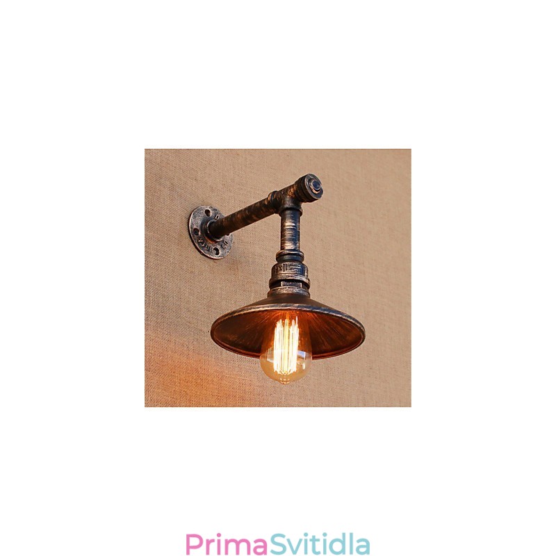 Rustic Lodge Country Antique Mosazný prvek pro nástěnné svítidlo s okolním osvětlením