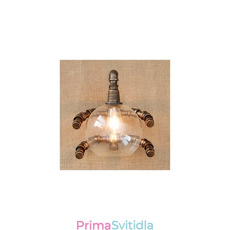 Rustic Lodge Country Antique Mosazný prvek pro nástěnné svítidlo s okolním osvětlením