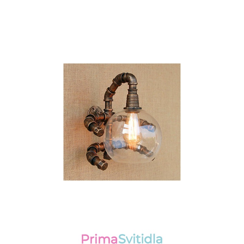 Rustic Lodge Country Antique Mosazný prvek pro nástěnné svítidlo s okolním osvětlením