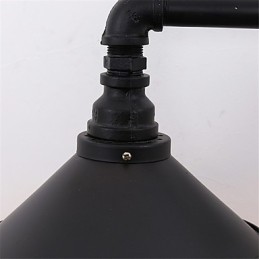 2 Heads Retro Industrial Pipe Nástěnná svítidla Jednoduché Loft Černá Kovová Jídelna Kuchyň Bar Kavárna Dekorační osvětlení