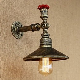 Retro Restaurant Edison Industrial Hadice Jednohlavá ozdobná nástěnná lampa
