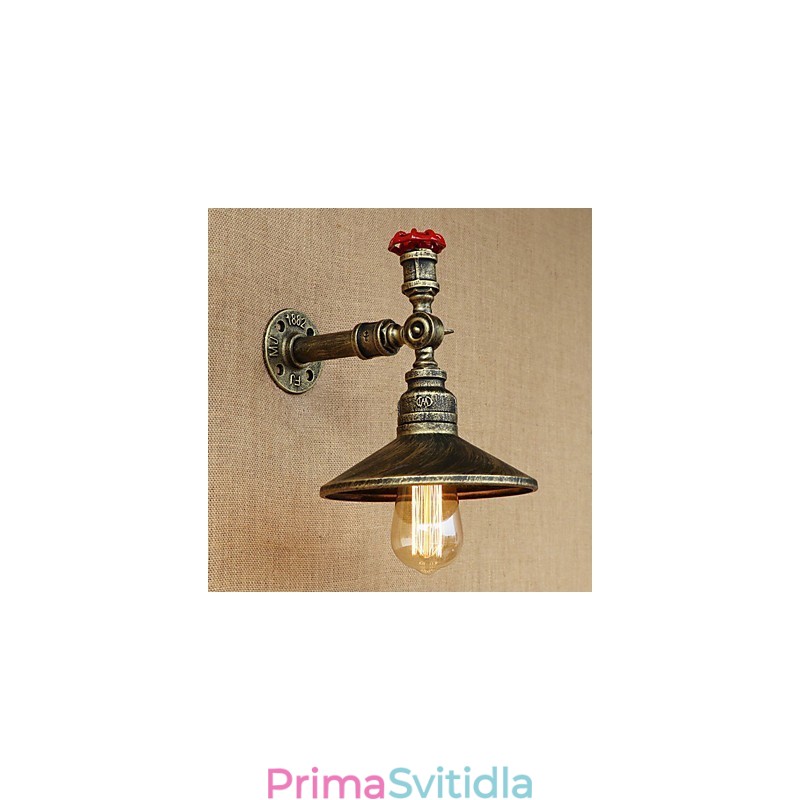 Retro Restaurant Edison Industrial Hadice Jednohlavá ozdobná nástěnná lampa