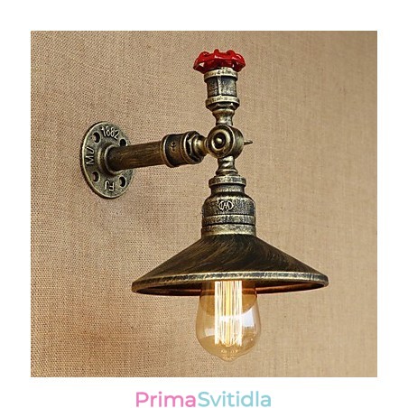 Retro Restaurant Edison Industrial Hadice Jednohlavá ozdobná nástěnná lampa Retro Restaurant Edison Industrial Hadice Jednohlavá ozdobná nástěnná lampa