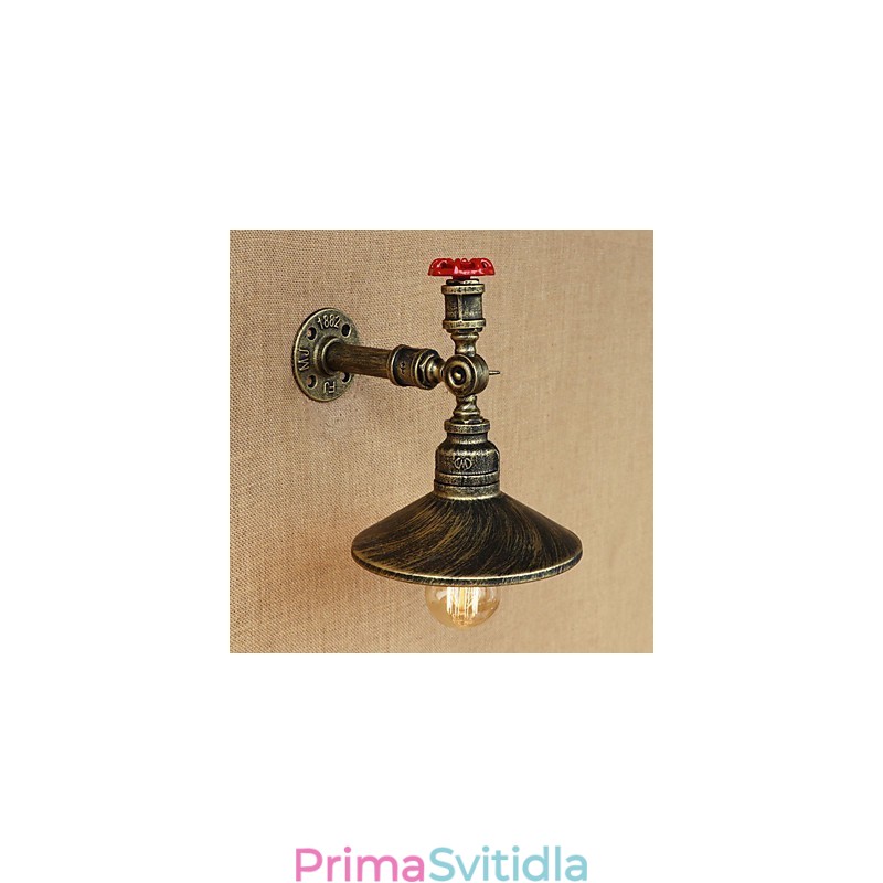 Retro Restaurant Edison Industrial Hadice Jednohlavá ozdobná nástěnná lampa
