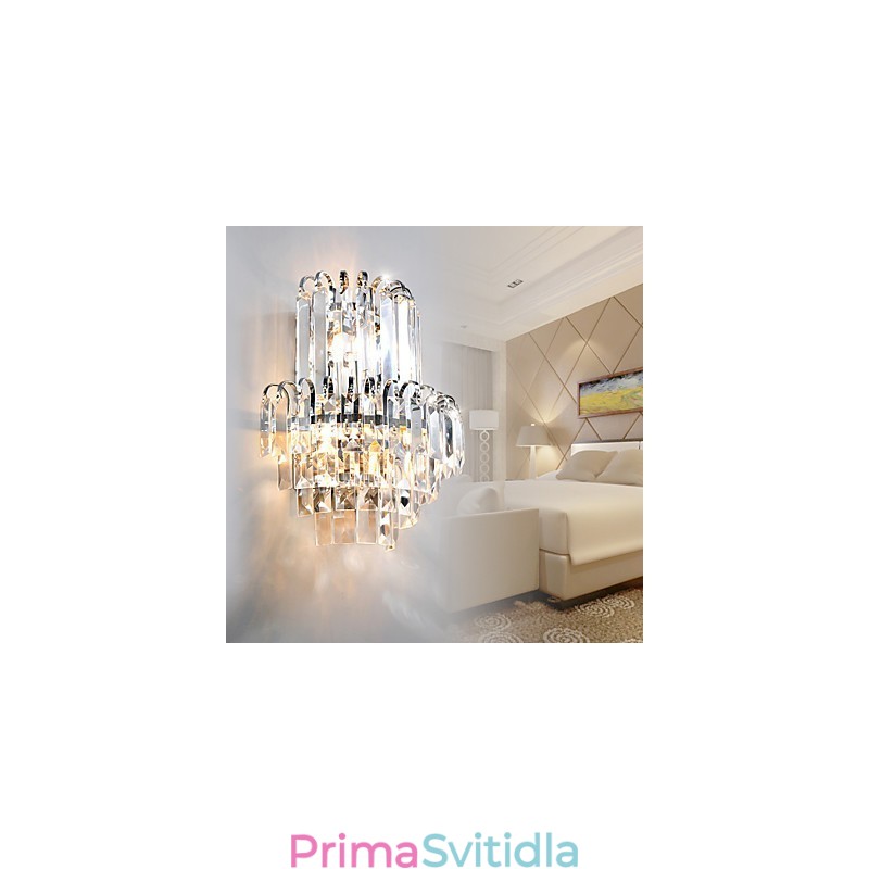 Nástěnné svícny křišťálové moderní současné sklo