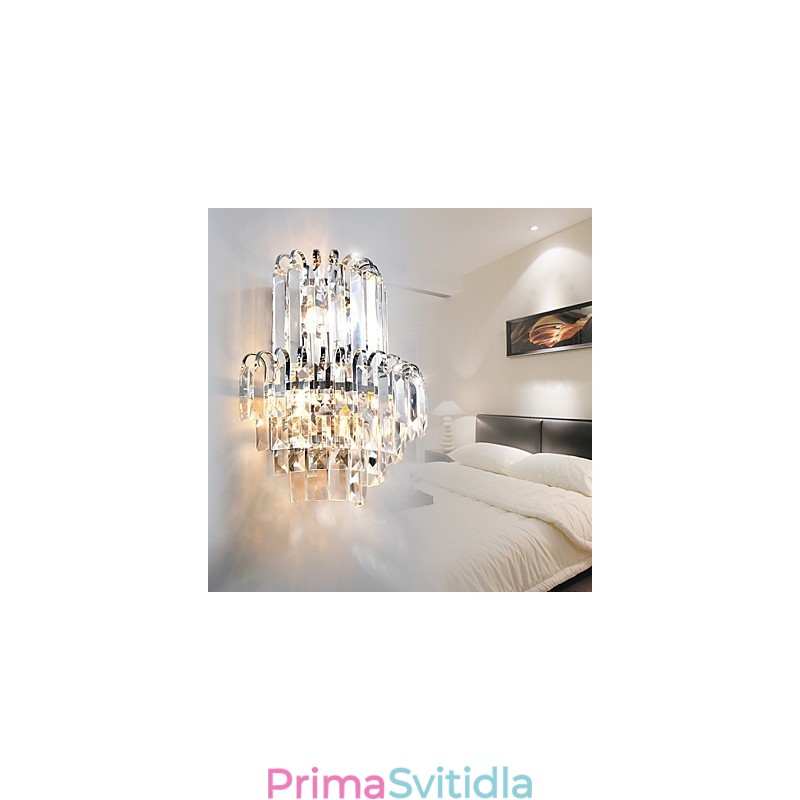 Nástěnné svícny křišťálové moderní současné sklo