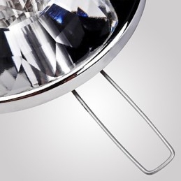 Moderní moderní křišťálový zapuštěný držák v mini stylu z chromového kovu
