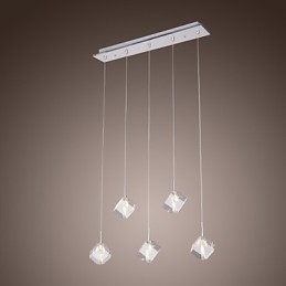 Moderní moderní závěsné svítidlo Island Crystal Chrome