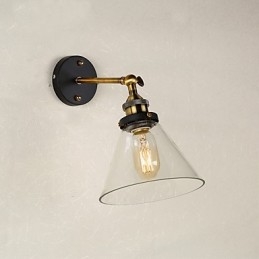 Moderní současná tradiční klasická rustikální chata Vintage galvanicky pokovená funkce pro nástěnné nástěnné svítidla