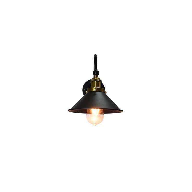 Nástěnné světlo Nástěnné svítidla Nástěnné železo Nástěnná lampa Němá černá lampa se světelným mečem na zdi