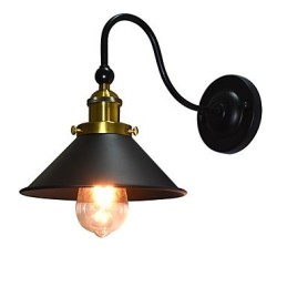 Nástěnné světlo Nástěnné svítidla Nástěnné železo Nástěnná lampa Němá černá lampa se světelným mečem na zdi