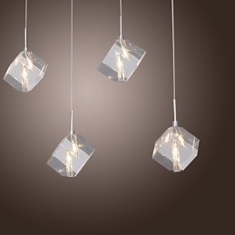 Moderní moderní závěsné svítidlo Island Crystal Chrome
