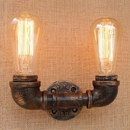 Funkce country retro malby pro nástěnné svítidlo s okolním osvětlením v mini stylu