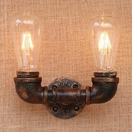 Funkce country retro malby pro nástěnné svítidlo s okolním osvětlením v mini stylu