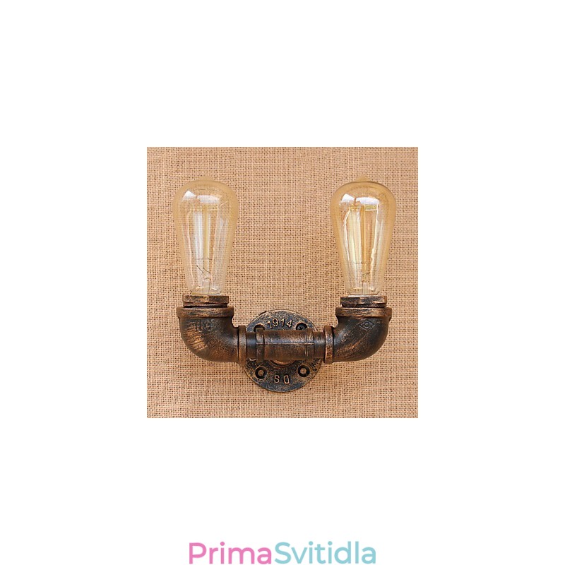 Funkce country retro malby pro nástěnné svítidlo s okolním osvětlením v mini stylu