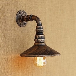 Funkce retro malby Rustic Lodge Country pro nástěnné nástěnné nástěnné svítidla v mini stylu