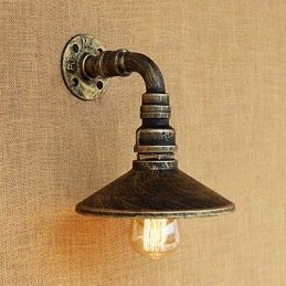 Funkce retro malby Rustic Lodge Country pro nástěnné nástěnné nástěnné svítidla v mini stylu