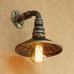 Funkce retro malby Rustic Lodge Country pro nástěnné nástěnné nástěnné svítidla v mini stylu