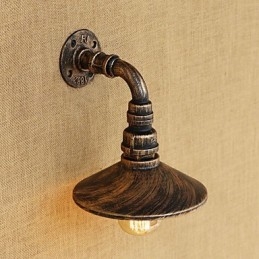 Funkce retro malby Rustic Lodge Country pro nástěnné nástěnné nástěnné svítidla v mini stylu
