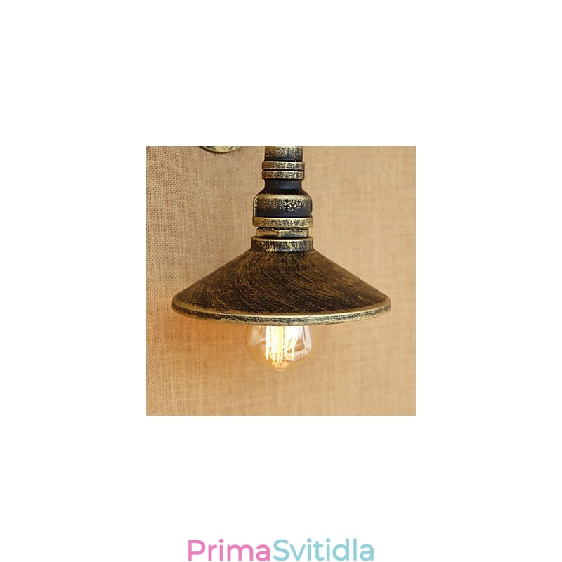 Funkce retro malby Rustic Lodge Country pro nástěnné nástěnné nástěnné svítidla v mini stylu