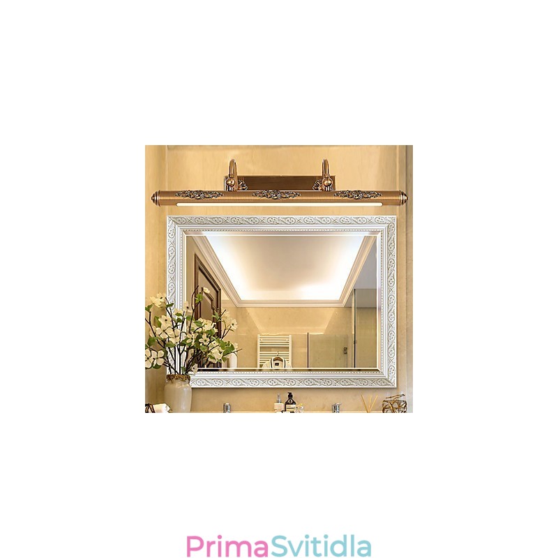 Zrcadlová lampa 80CM 1Tradiční vintage starožitná mosazný prvek pro