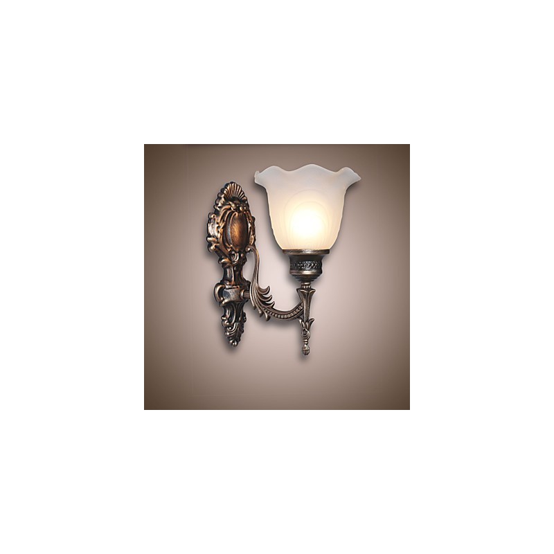 Nástěnná retro lampa v evropském stylu Lampa do hotelové chodby Světla do chodby Zrcadlo Přední lampa Jednohlavá noční lampa