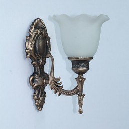 Nástěnná retro lampa v evropském stylu Lampa do hotelové chodby Světla do chodby Zrcadlo Přední lampa Jednohlavá noční lampa