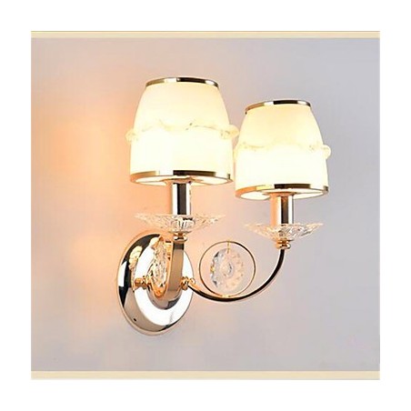 Moderní současná galvanicky pokovená funkce pro ochranu zraku Crystal Swing Arm Nástěnná svítidla s okolním světlem Moderní současná galvanicky pokovená funkce pro ochranu zraku Crystal Swing Arm Nástěnná svítidla s okolním světlem