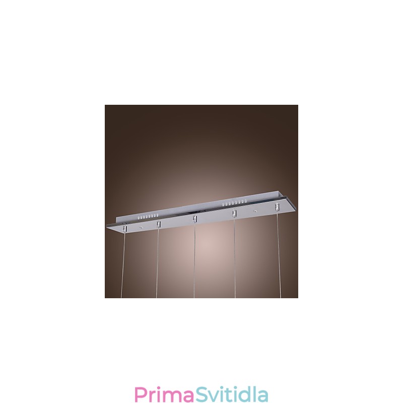 Moderní moderní závěsné svítidlo Island Crystal Chrome