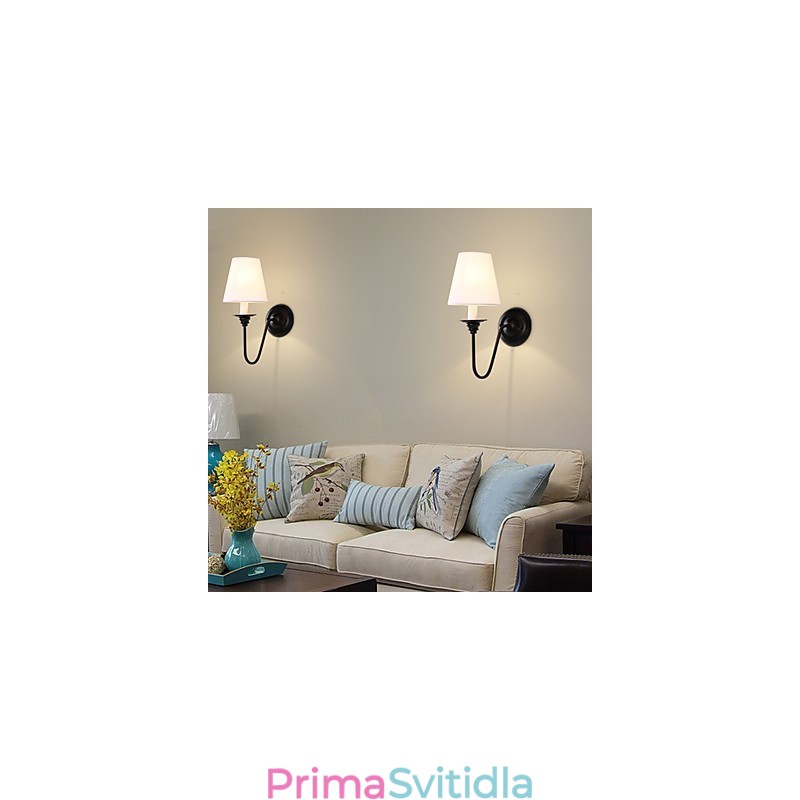 Rustic Lodge Black Oxide Finish Funkce pro ochranu očí Nástěnné svítidlo s okolním světlem