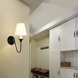 Rustic Lodge Black Oxide Finish Funkce pro ochranu očí Nástěnné svítidlo s okolním světlem