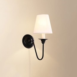 Rustic Lodge Black Oxide Finish Funkce pro ochranu očí Nástěnné svítidlo s okolním světlem