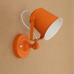 Malovaná ocelová nástěnná lampa němá černá americká káva dekorace retro nástěnná lampa světelný meč na zdi