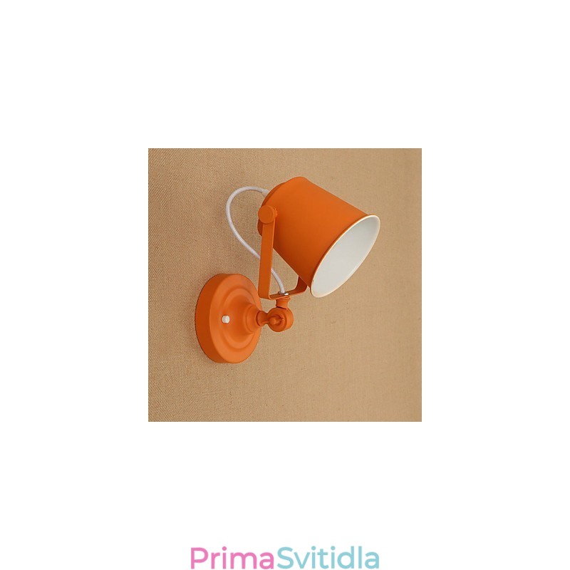 Malovaná ocelová nástěnná lampa němá černá americká káva dekorace retro nástěnná lampa světelný meč na zdi
