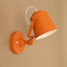 Malovaná ocelová nástěnná lampa němá černá americká káva dekorace retro nástěnná lampa světelný meč na zdi