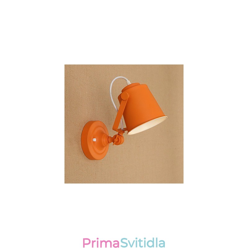 Malovaná ocelová nástěnná lampa němá černá americká káva dekorace retro nástěnná lampa světelný meč na zdi