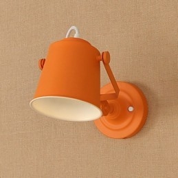 Malovaná ocelová nástěnná lampa němá černá americká káva dekorace retro nástěnná lampa světelný meč na zdi
