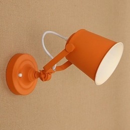 Malovaná ocelová nástěnná lampa němá černá americká káva dekorace retro nástěnná lampa světelný meč na zdi