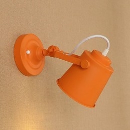 Malovaná ocelová nástěnná lampa němá černá americká káva dekorace retro nástěnná lampa světelný meč na zdi