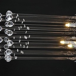 Tradiční klasický křišťálový chromový kovový zapuštěný držák