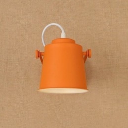 Malovaná ocelová nástěnná lampa němá černá americká káva dekorace retro nástěnná lampa světelný meč na zdi