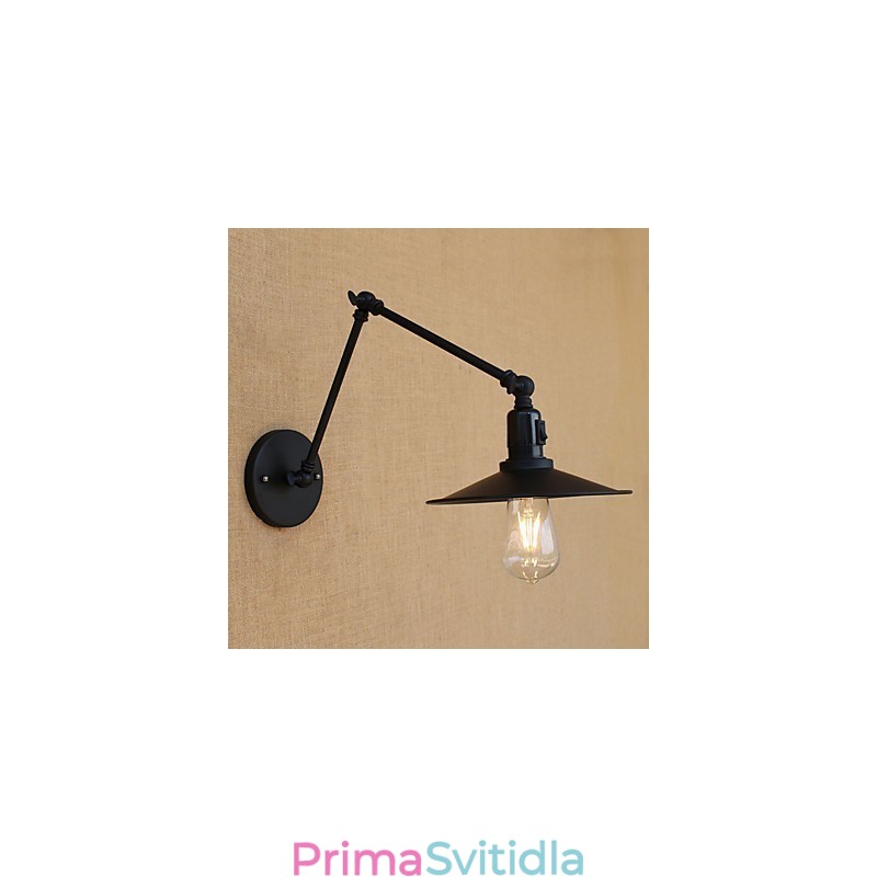 Venkovský retro obraz pro nástěnné světlo s otočným ramenem v mini stylu