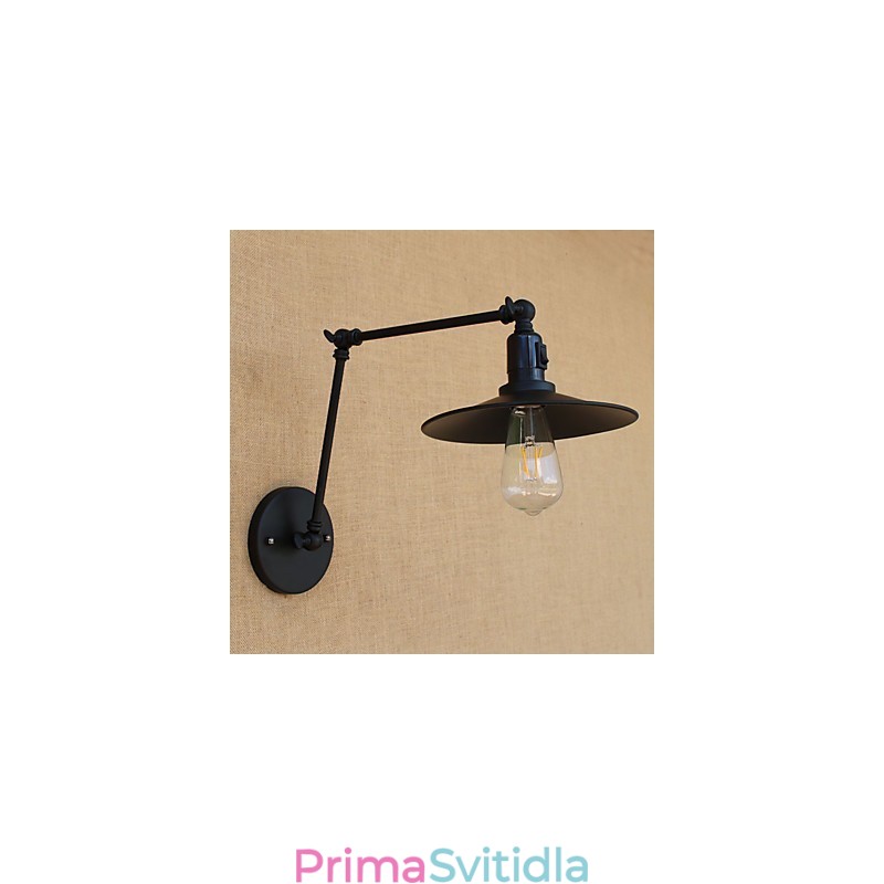 Venkovský retro obraz pro nástěnné světlo s otočným ramenem v mini stylu